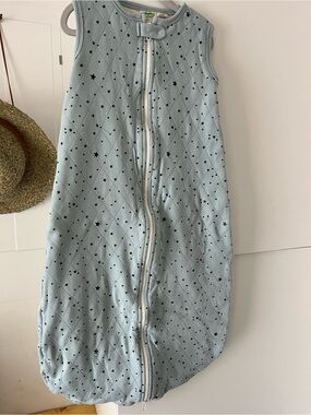 Parade Organic Cotton Quilted Star Sleep Sack - Light Blue